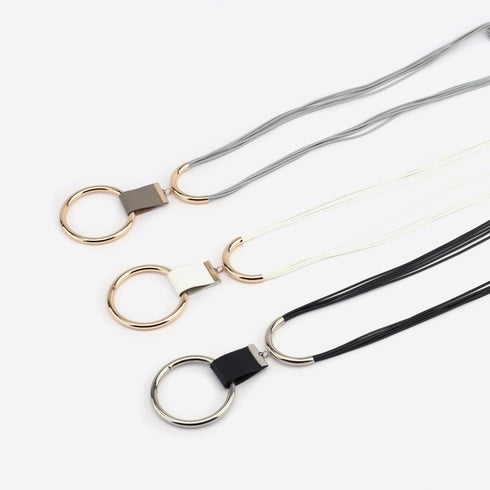 10 Pieces Eyeglass Holder Loop Necklace Nylon Rope Eyeglass Chain Stainless Steel Ring Glasses Holder Strap Cord,RN43047